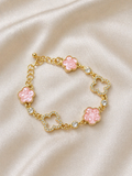 Bracelets élégance rose