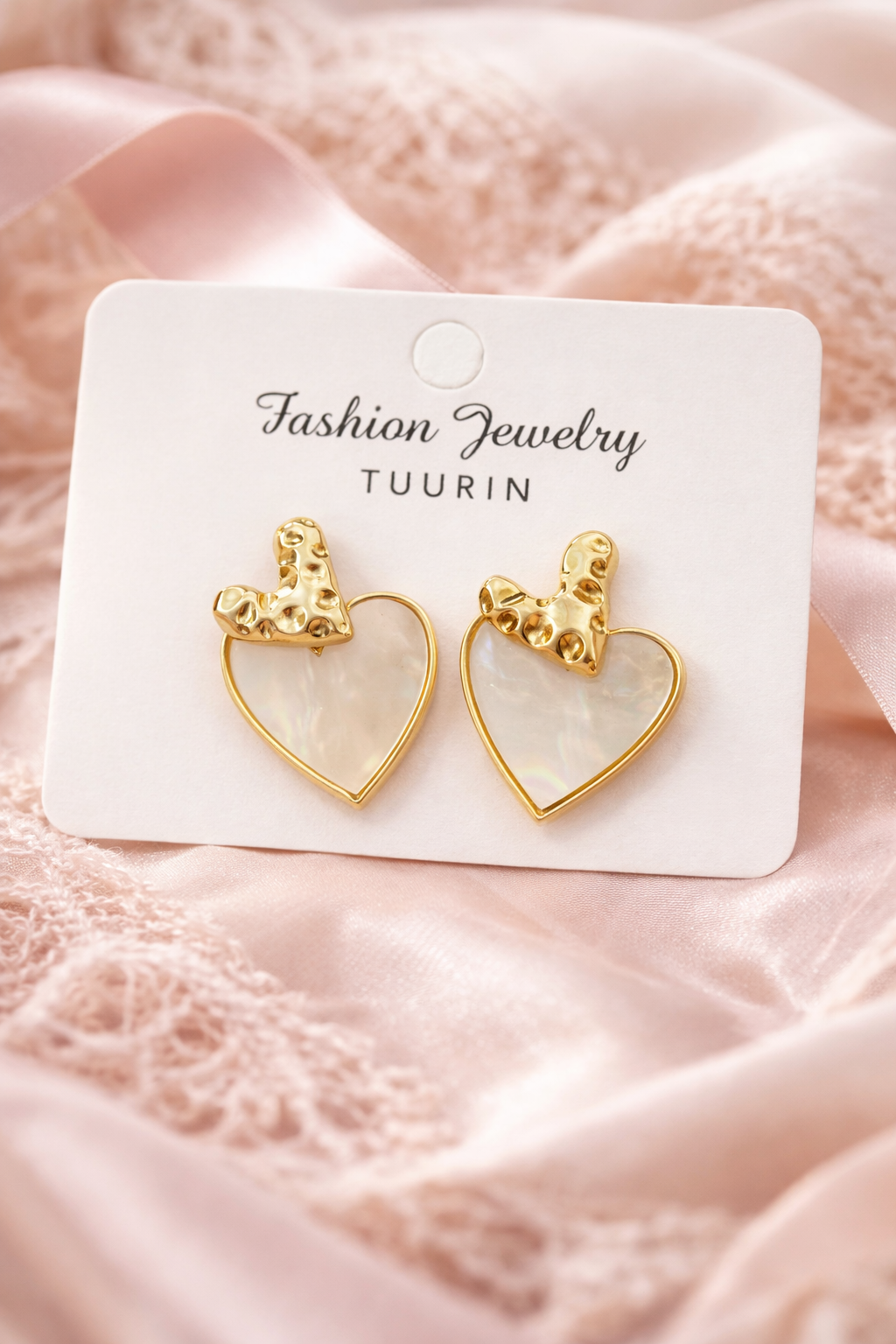 Boucles d’oreilles cœur Doré