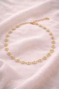 Collier fleurs marguerites