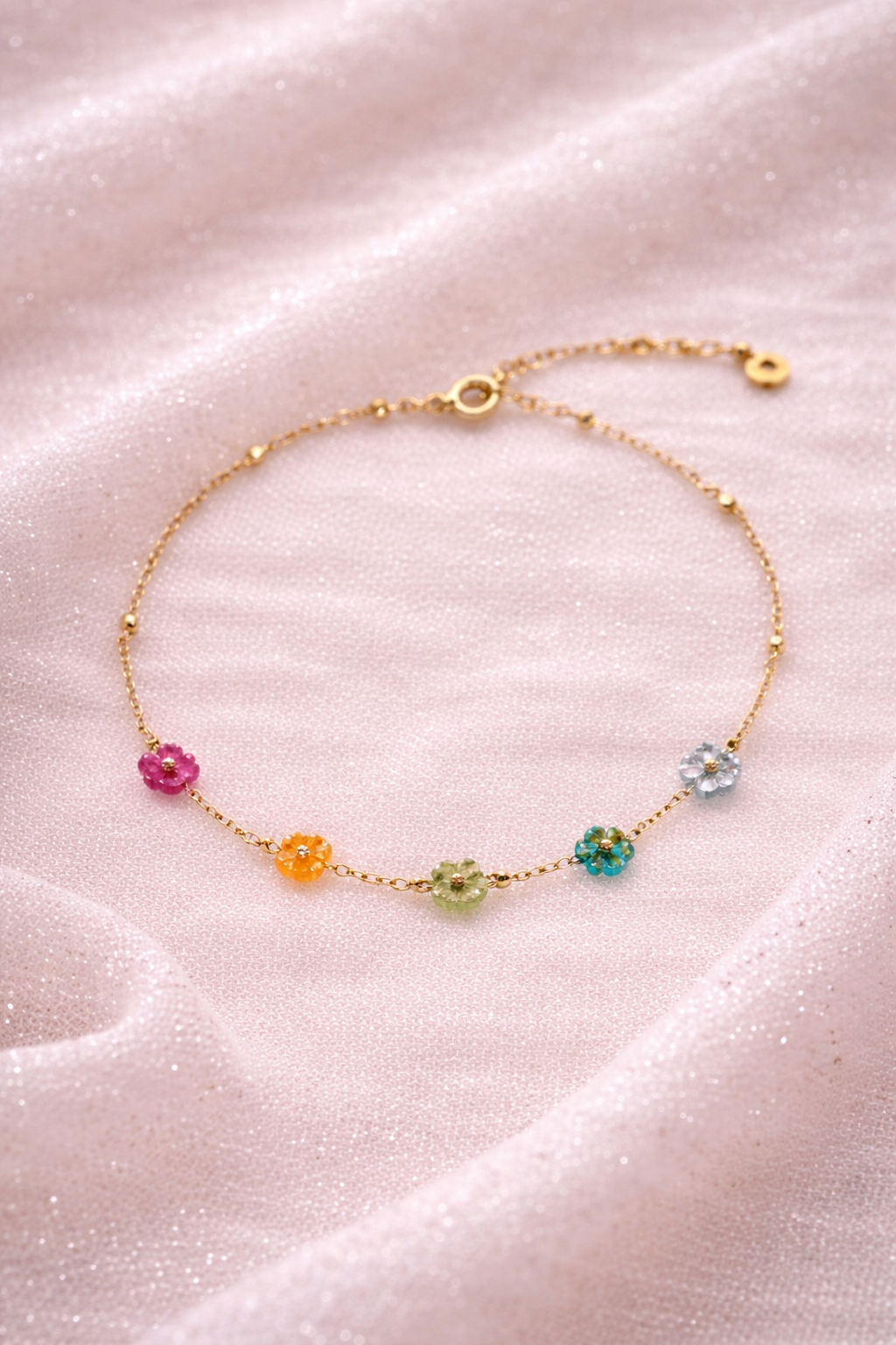 Bracelet aux couleurs des fleurs